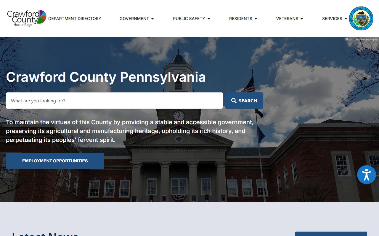 Crawford County court records official county homepage