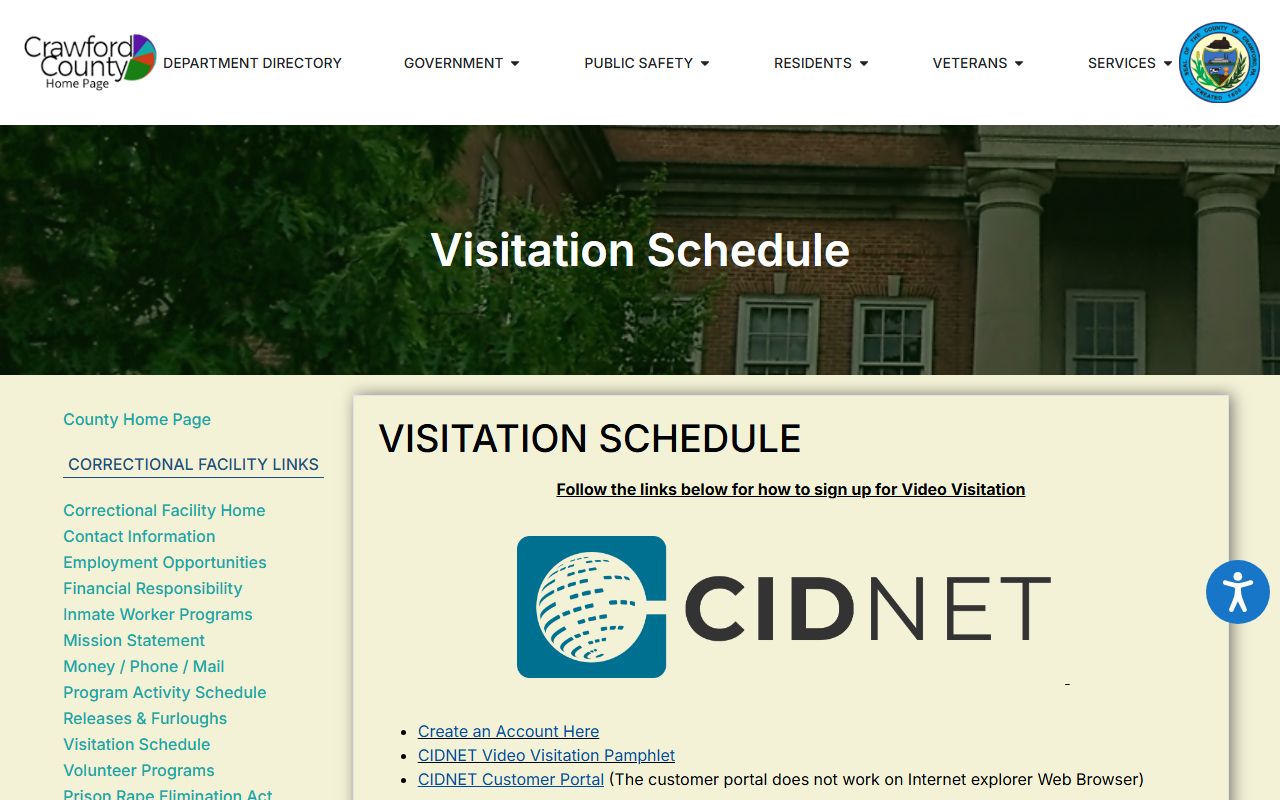 Crawford County probate records and separate jail visitation source